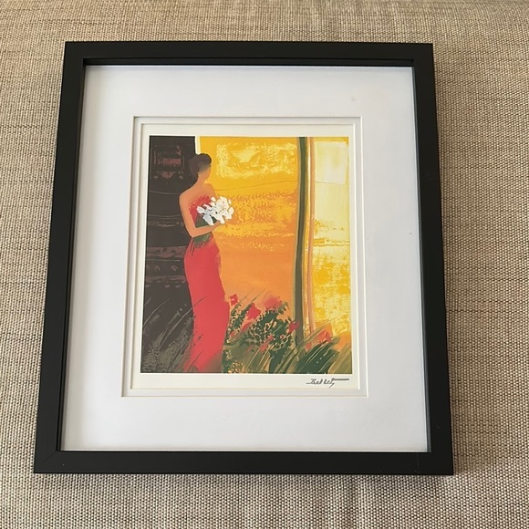 Signed serio-lithograph titled "Pleine Floraison" by Emile Bellet framed 2002 - Picture 4 of 8